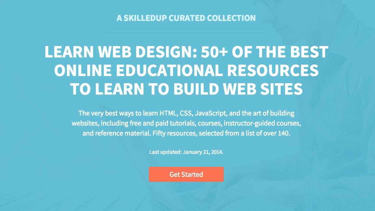 Screenshot of SkilledUp's web design list