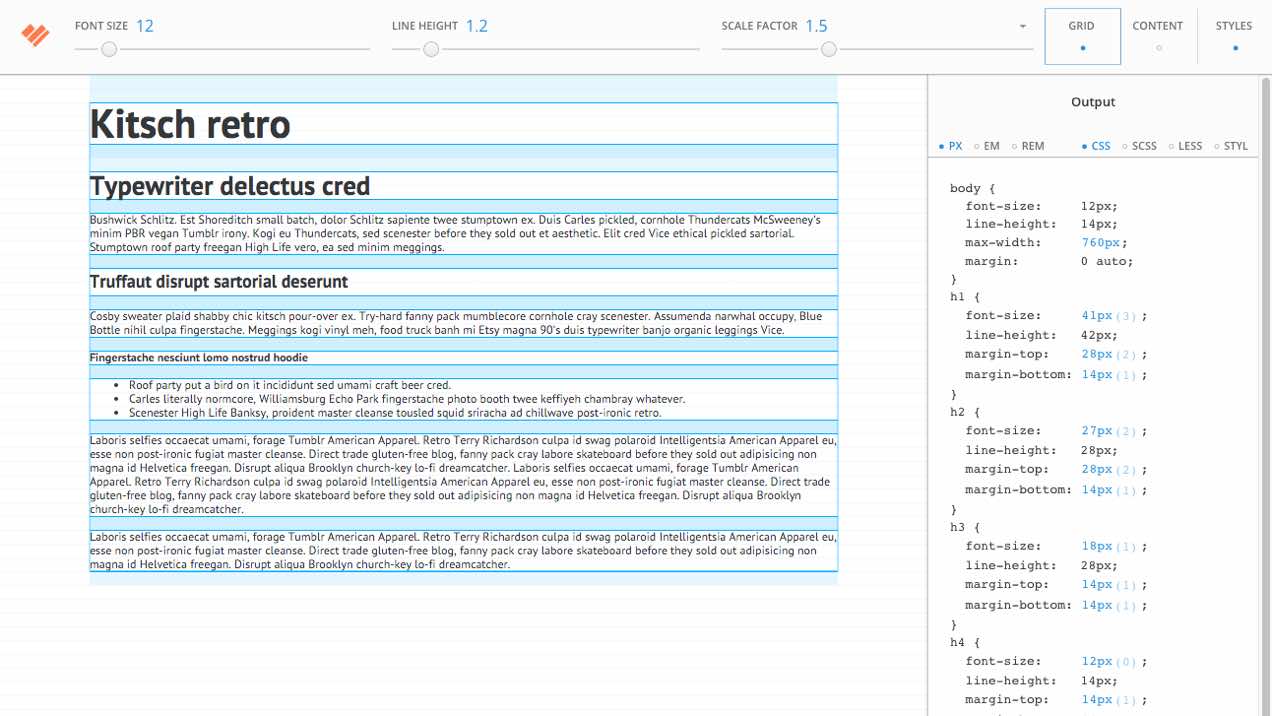 Screen Shot of Gridlover webapp