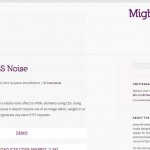 Screenshot of CSS Noise blogpost