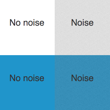 screenshot of codepen CSS Noise